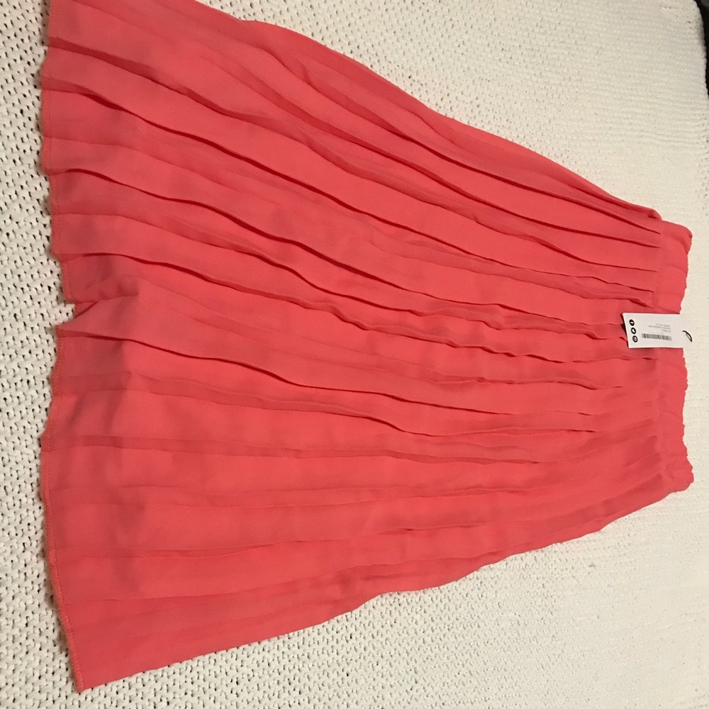 BOOHOO Aura Chiffon Pleaded Midi Skirt